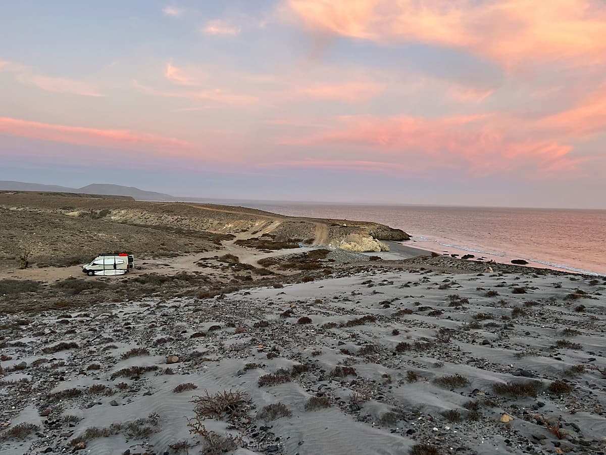 Practicing wing foiling on the water