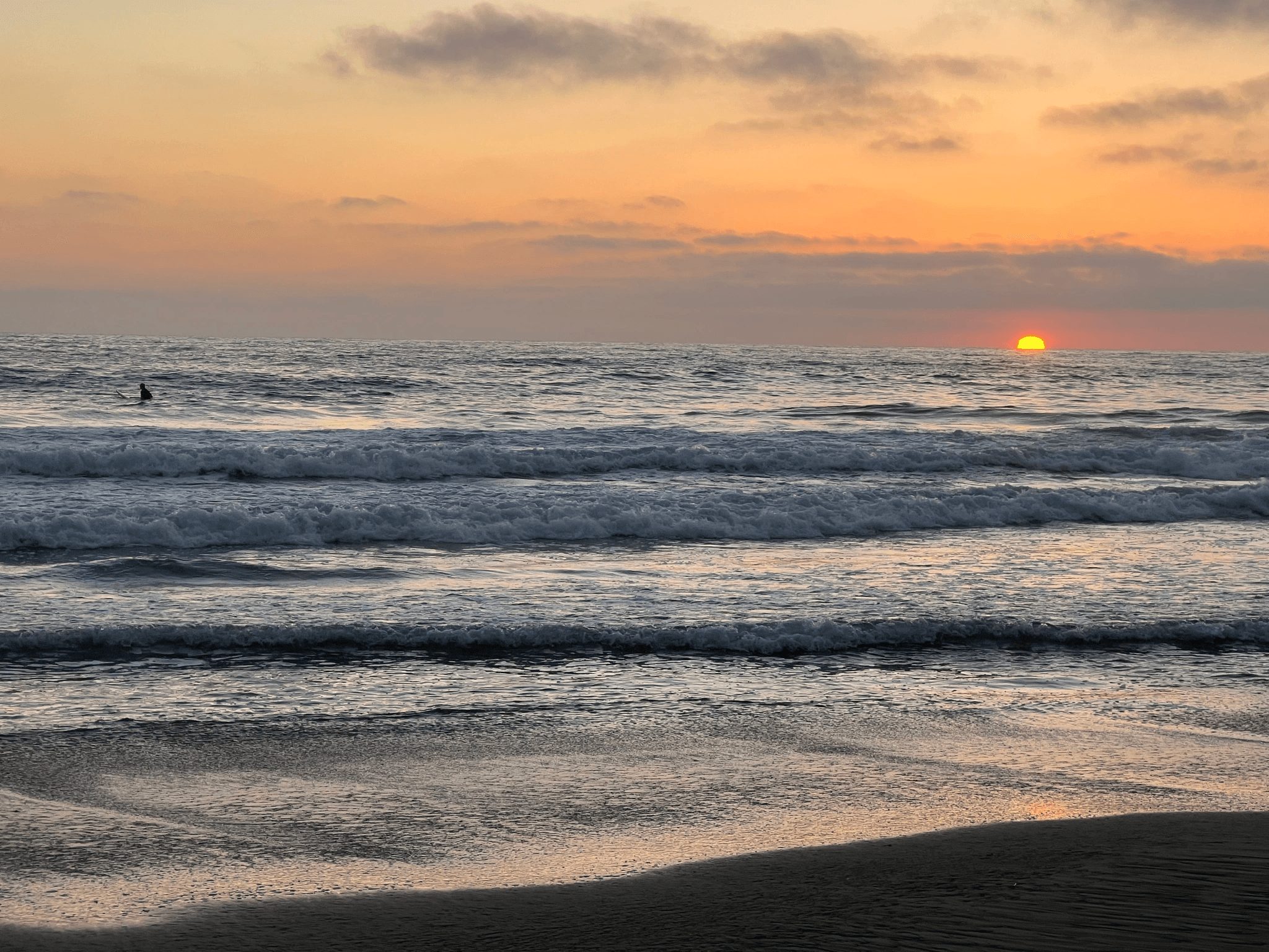 sunset ocean
