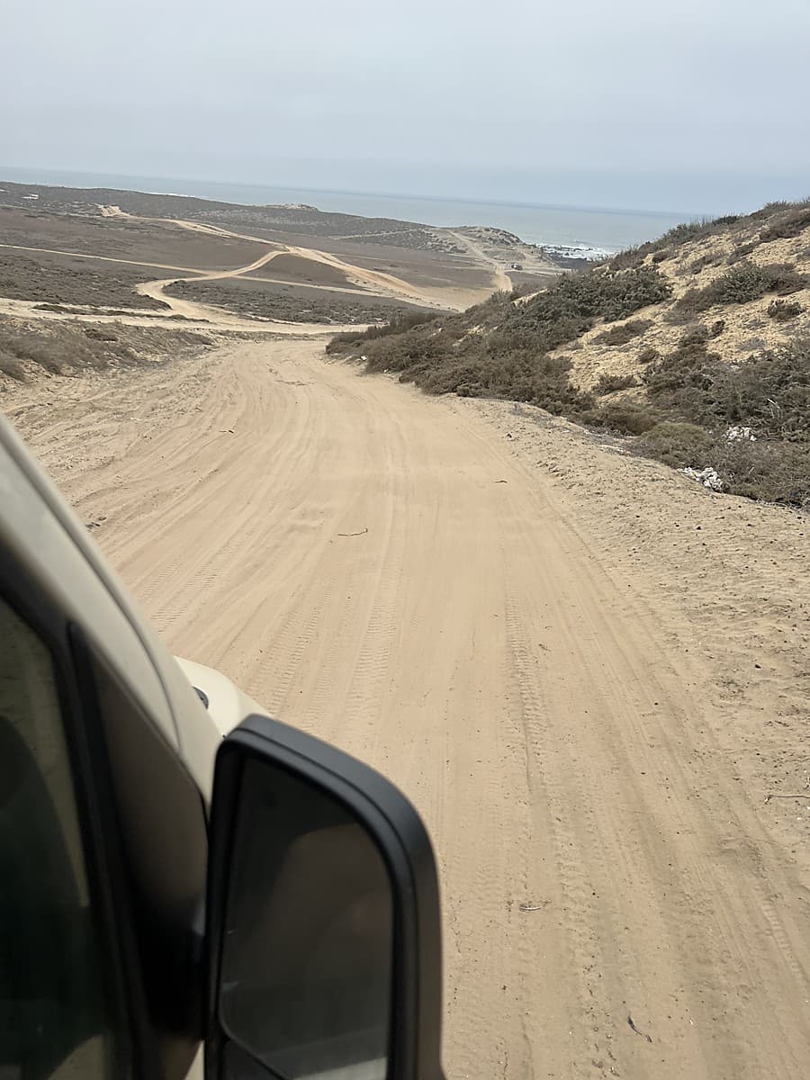 Backroad through Baja landscape